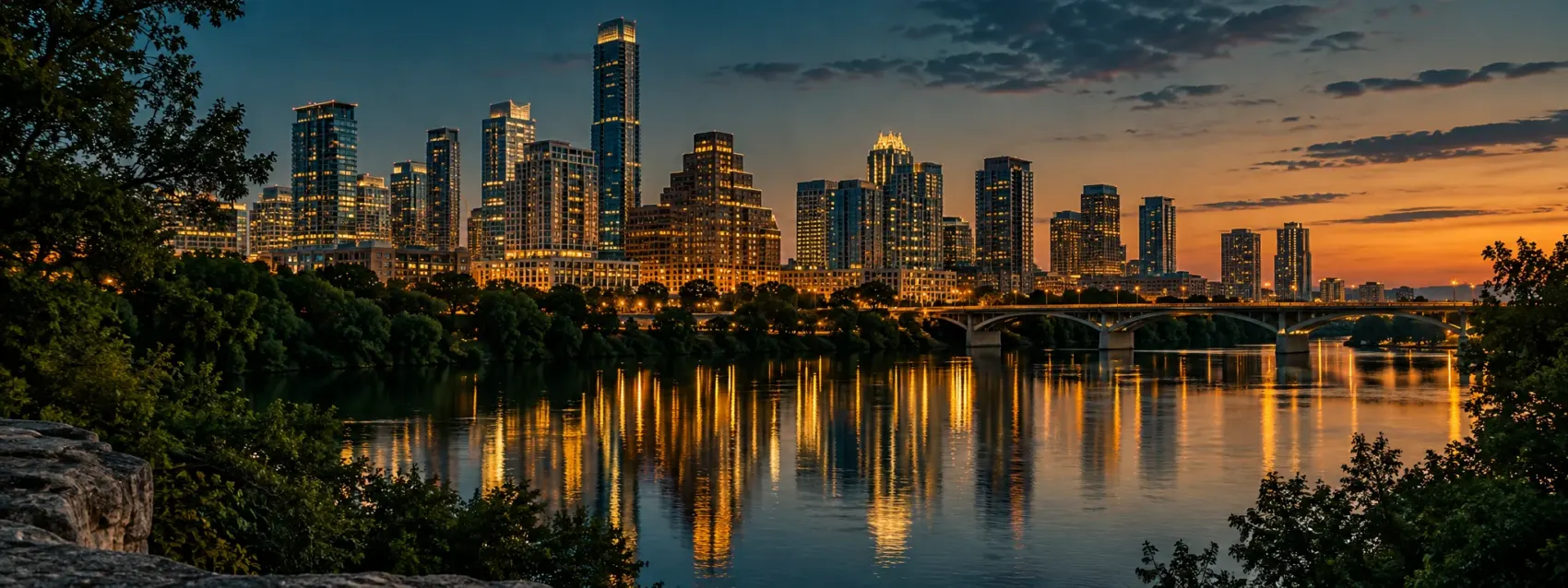 Austin skyline at dusk