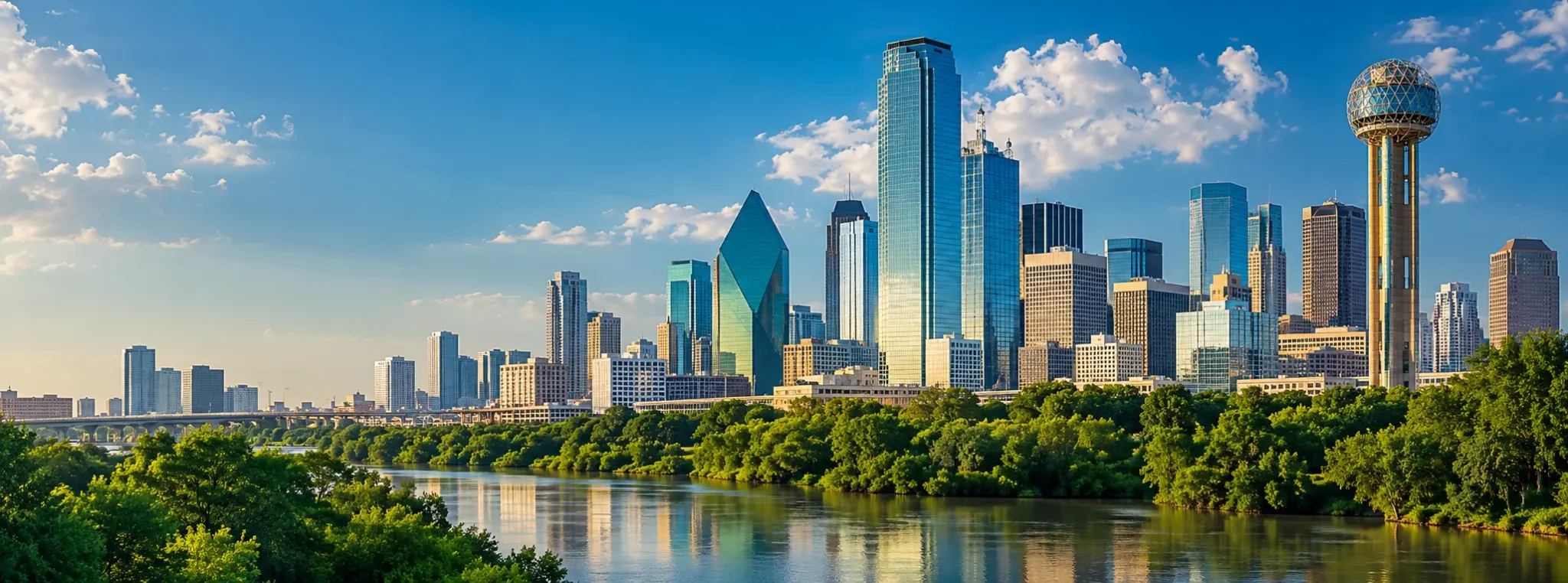 Dallas skyline with Reunion Tower, where DevSolutionsAI provides AI services in Dallas