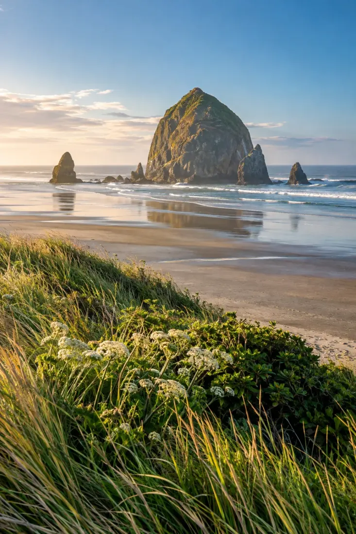 Haystack Rock on the Oregon coast