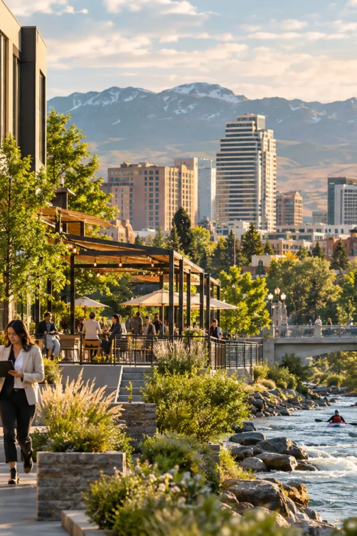 Truckee River walk in downtown Reno